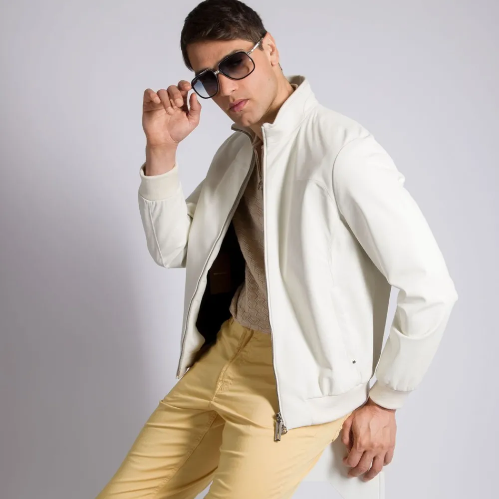 Cheap Lambskin Leather Blouson Mens Outerwear