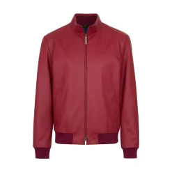 Sale Lambskin Leather Blouson Mens Outerwear