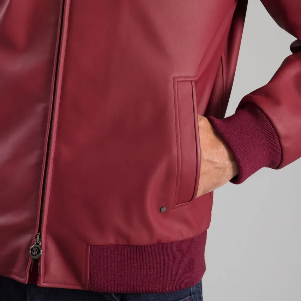 Sale Lambskin Leather Blouson Mens Outerwear