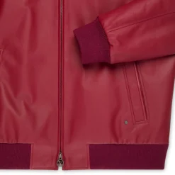 Sale Lambskin Leather Blouson Mens Outerwear