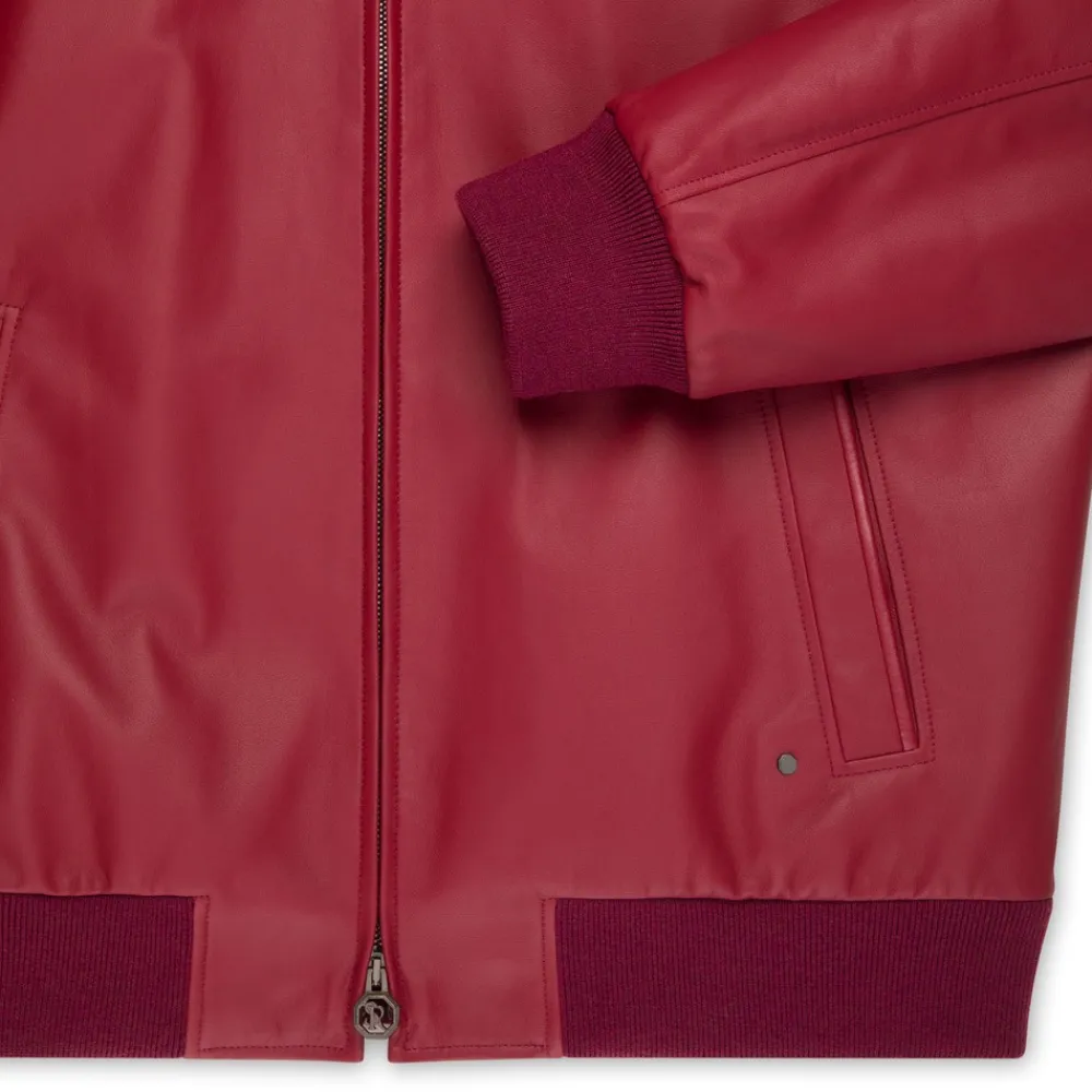 Sale Lambskin Leather Blouson Mens Outerwear