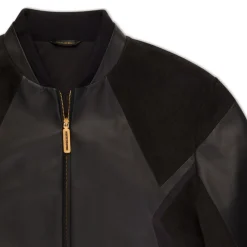 Clearance Lambskin Leather Blouson Mens Outerwear