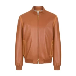 Best Sale Lambskin Leather Blouson Mens Outerwear