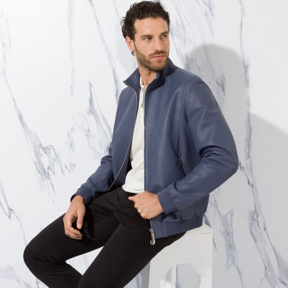 Sale Lambskin Leather Blouson Mens Last Sizes