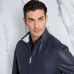 New Lambskin Leather Blouson Mens Outerwear