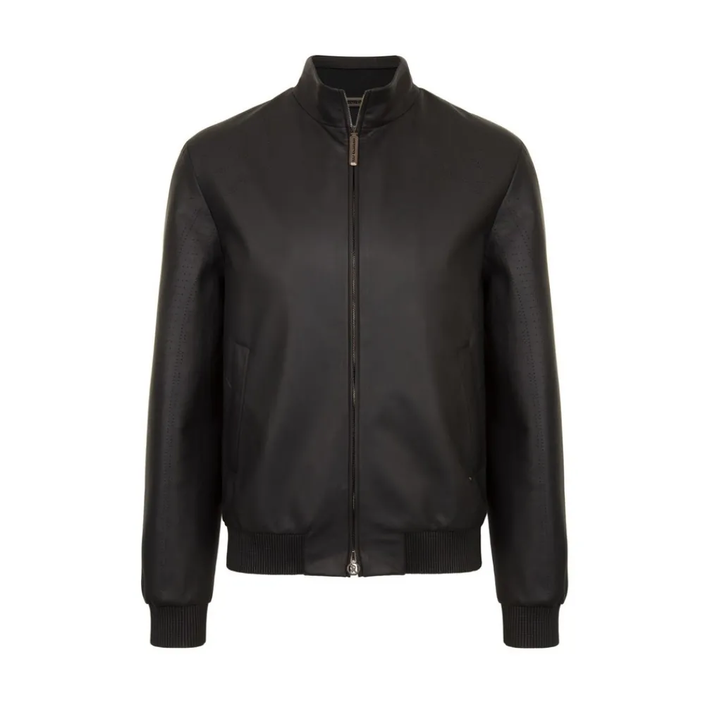 Cheap Lambskin Leather Blouson Mens Outerwear