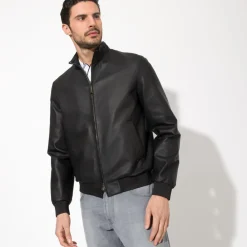 Cheap Lambskin Leather Blouson Mens Outerwear