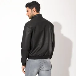 Cheap Lambskin Leather Blouson Mens Outerwear