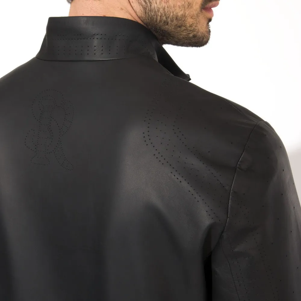 Cheap Lambskin Leather Blouson Mens Outerwear