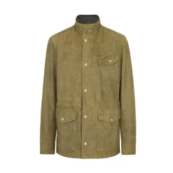 Hot Lambskin Leather Field Jacket Mens Outerwear