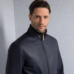 Outlet Lambskin, Shearling And Crocodile Leather Blouson Mens Outerwear