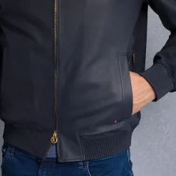 Outlet Lambskin, Shearling And Crocodile Leather Blouson Mens Outerwear