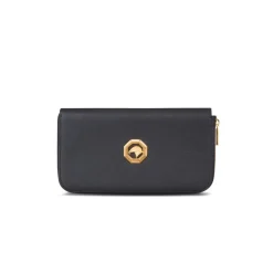 Outlet Leather Zip Pouch Small Leather Goods