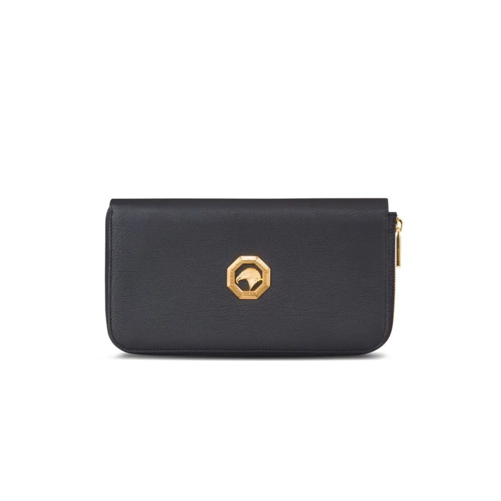 Outlet Leather Zip Pouch Small Leather Goods