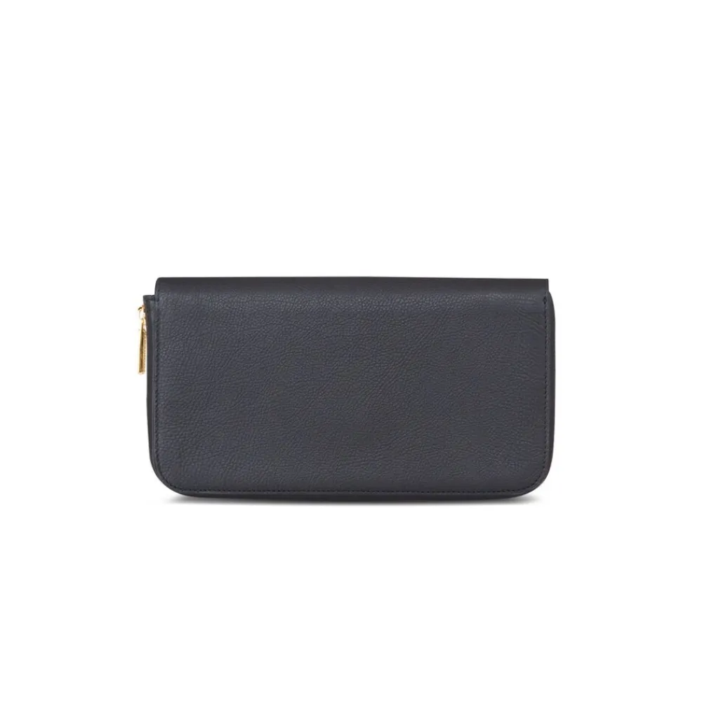 Outlet Leather Zip Pouch Small Leather Goods