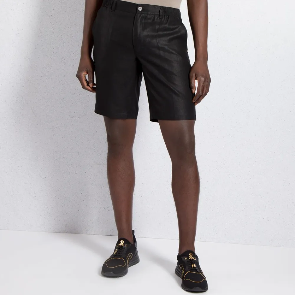 Best Sale Linen Bermuda Shorts Mens Trousers