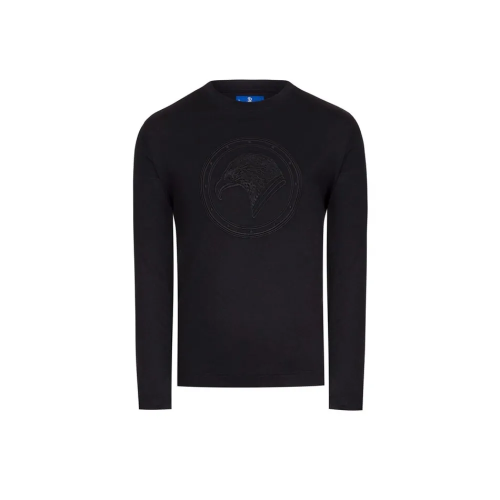 Fashion Long Sleeved Crewneck T-Shirt Junior T-Shirts