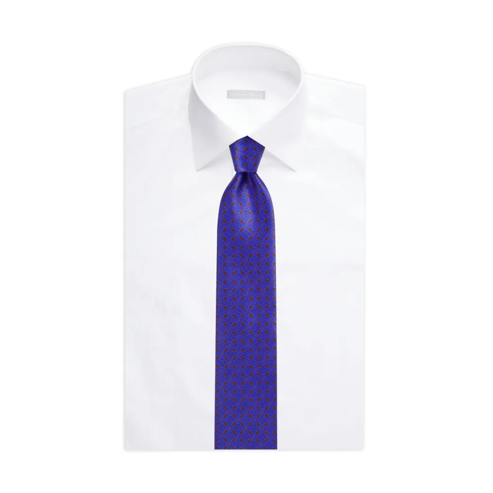Hot Luxury Hand Printed Silk Tie Ties