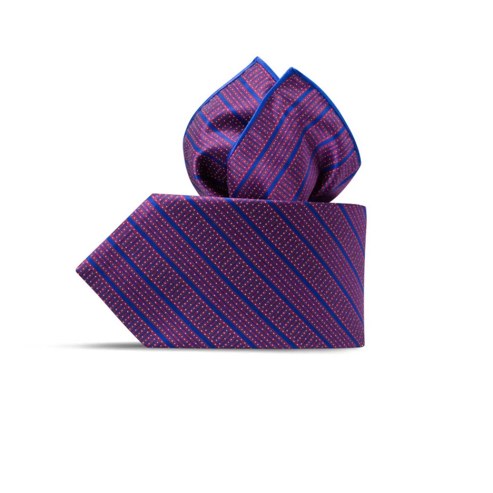 Discount Luxury Hand Printed Silk Tie Set Ties