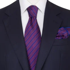 Discount Luxury Hand Printed Silk Tie Set Ties