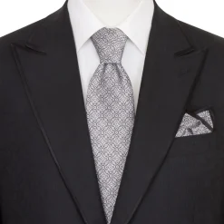 Clearance Luxury Hand Printed Silk Tie Set Ties