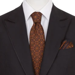Best Luxury Hand Printed Silk Tie Set Ties