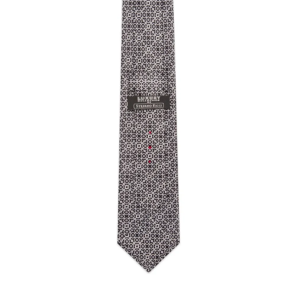 New Luxury Hand Printed Silk Tie Ties