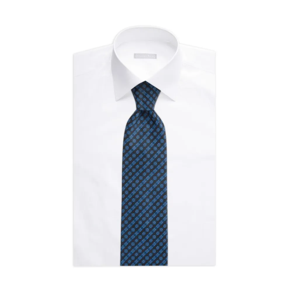 Discount Luxury Hand Printed Silk Tie Ties