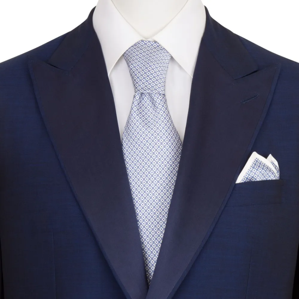 Sale Luxury Hand Printed Silk Tie Set Ties