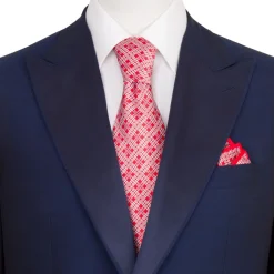 Fashion Luxury Hand Printed Silk Tie Set Ties