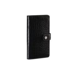 Best Sale Matted Crocodile And Calfskin Leather Wallet Small Leather Goods