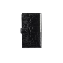 Best Sale Matted Crocodile And Calfskin Leather Wallet Small Leather Goods