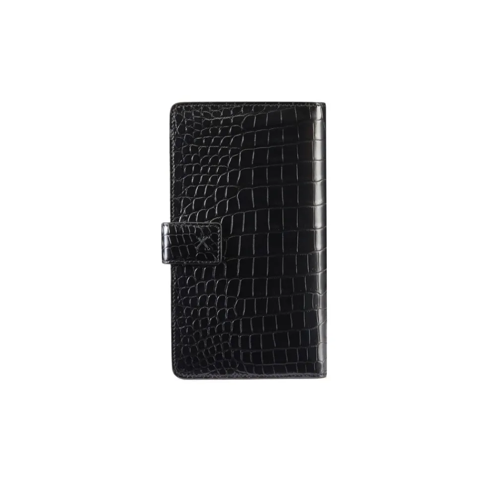 Best Sale Matted Crocodile And Calfskin Leather Wallet Small Leather Goods