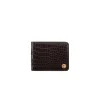 Store Matted Crocodile And Calfskin Bifold Wallet Small Leather Goods