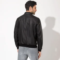 Shop Matted Crocodile And Deer Leather Blouson Mens Last Sizes
