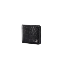 Fashion Matted Crocodile Bifold Wallet Small Leather Goods