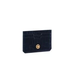 Cheap Matted Crocodile Card Holder Small Leather Goods