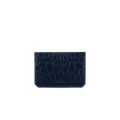 Cheap Matted Crocodile Card Holder Small Leather Goods