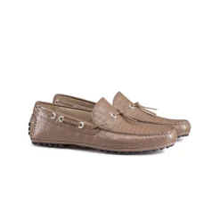 New Matted Crocodile Driving Shoes Loafers