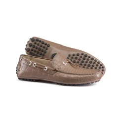 New Matted Crocodile Driving Shoes Loafers