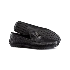 Sale Matted Crocodile Driving Shoes Loafers