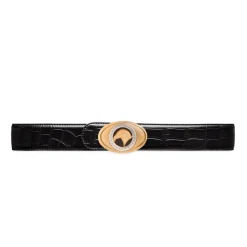 Cheap Matted Crocodile Leather Belt Belts