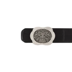 Clearance Matted Crocodile Leather Belt Belts