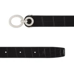 Flash Sale Matted Crocodile Leather Belt Belts