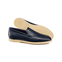 Cheap Matted Crocodile Leather Loafers Loafers