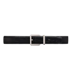 Discount Matted Crocodile Leather Belt Belts