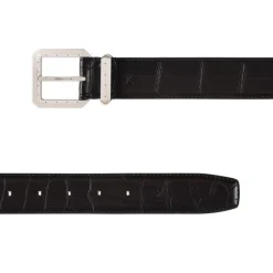 Discount Matted Crocodile Leather Belt Belts