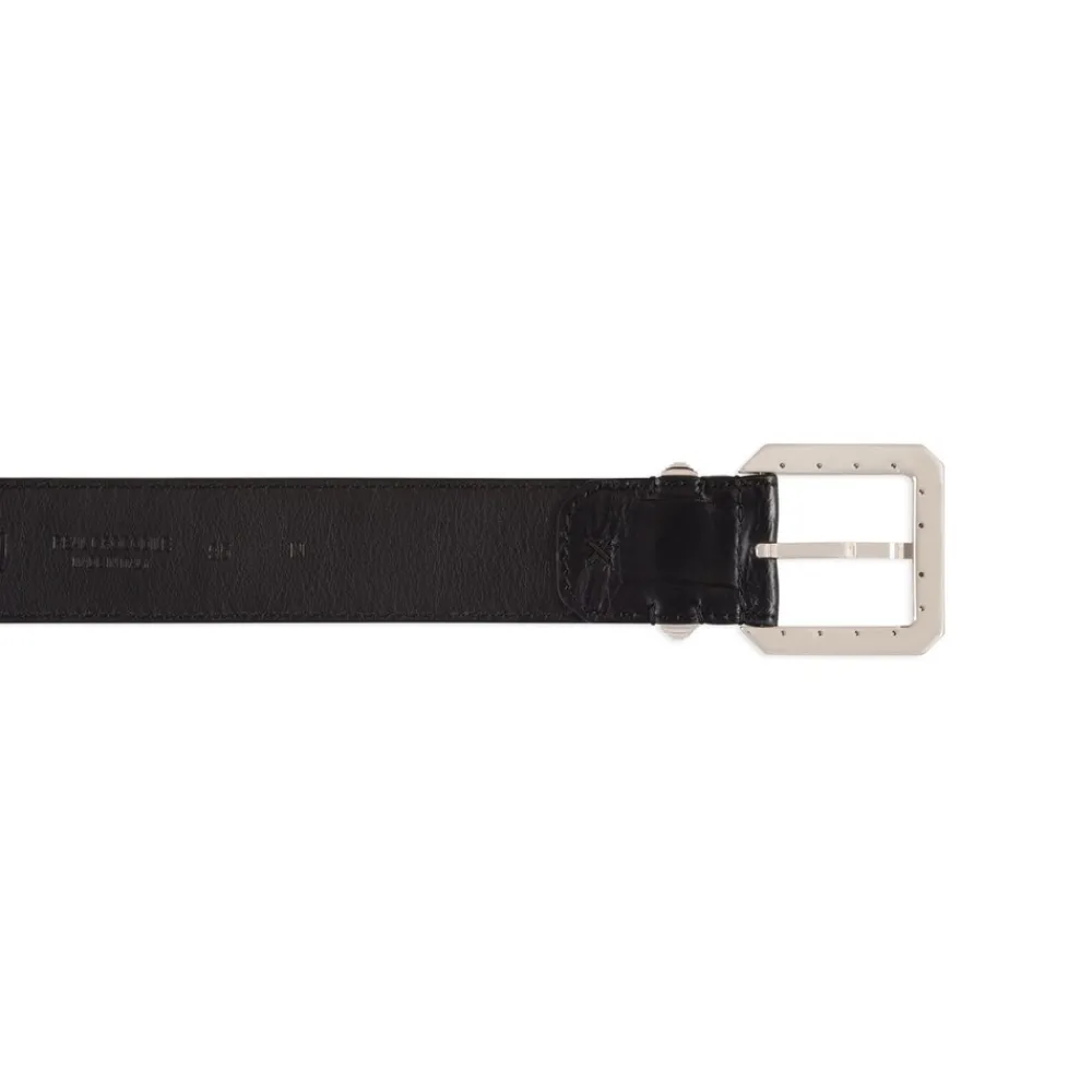 Discount Matted Crocodile Leather Belt Belts