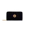 Cheap Matted Crocodile Leather Zip-Around Wallet Small Leather Goods