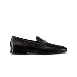 Clearance Matted Crocodile Leather Loafers Loafers